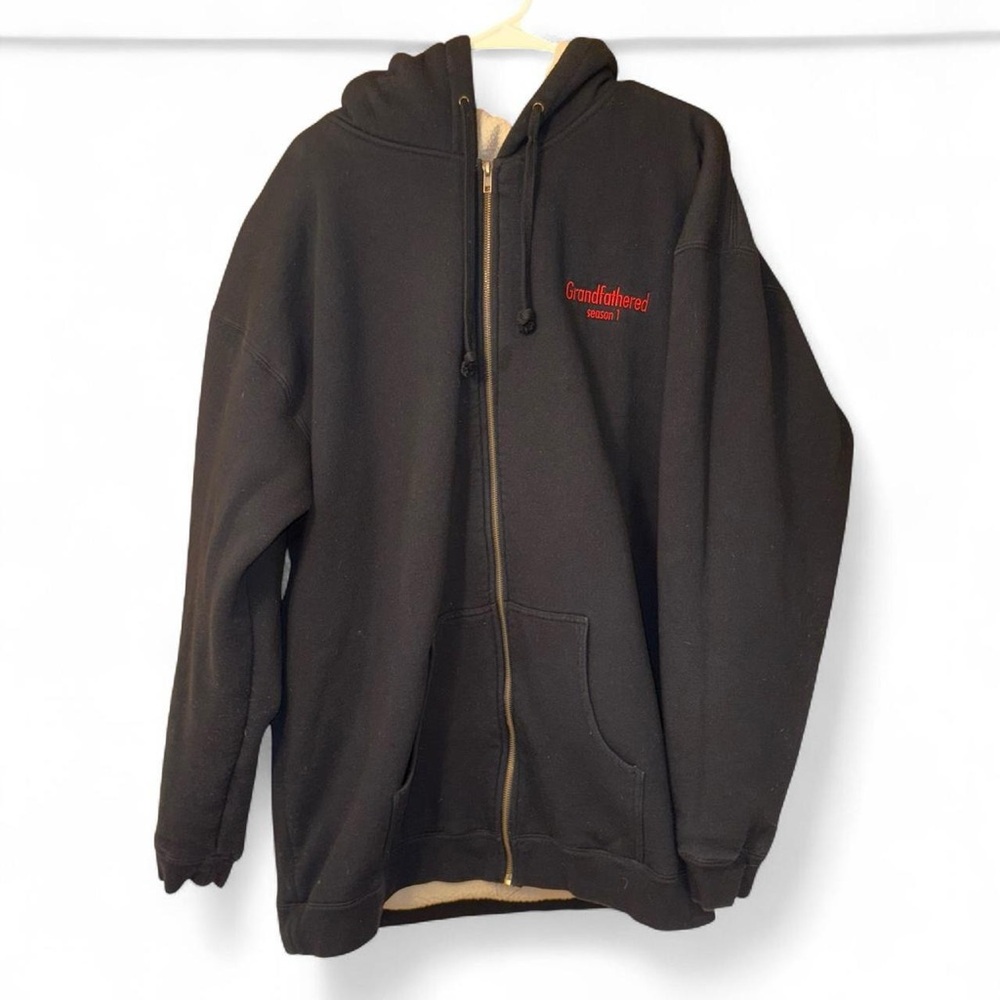 John stamos grandfathered show  Hoodie with Red Logo 2XL
